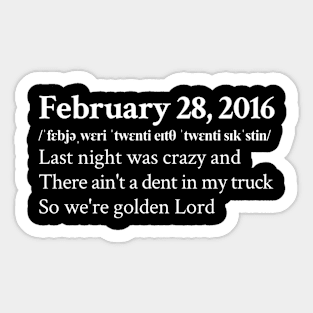 Koe Wetzel Aesthetic Country Quote Lyrics Black Sticker